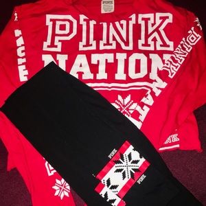 Victoria Secret Pink Holiday Outfit